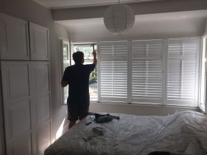 Shutters Fitted To Bay Window In South Woodford North East London